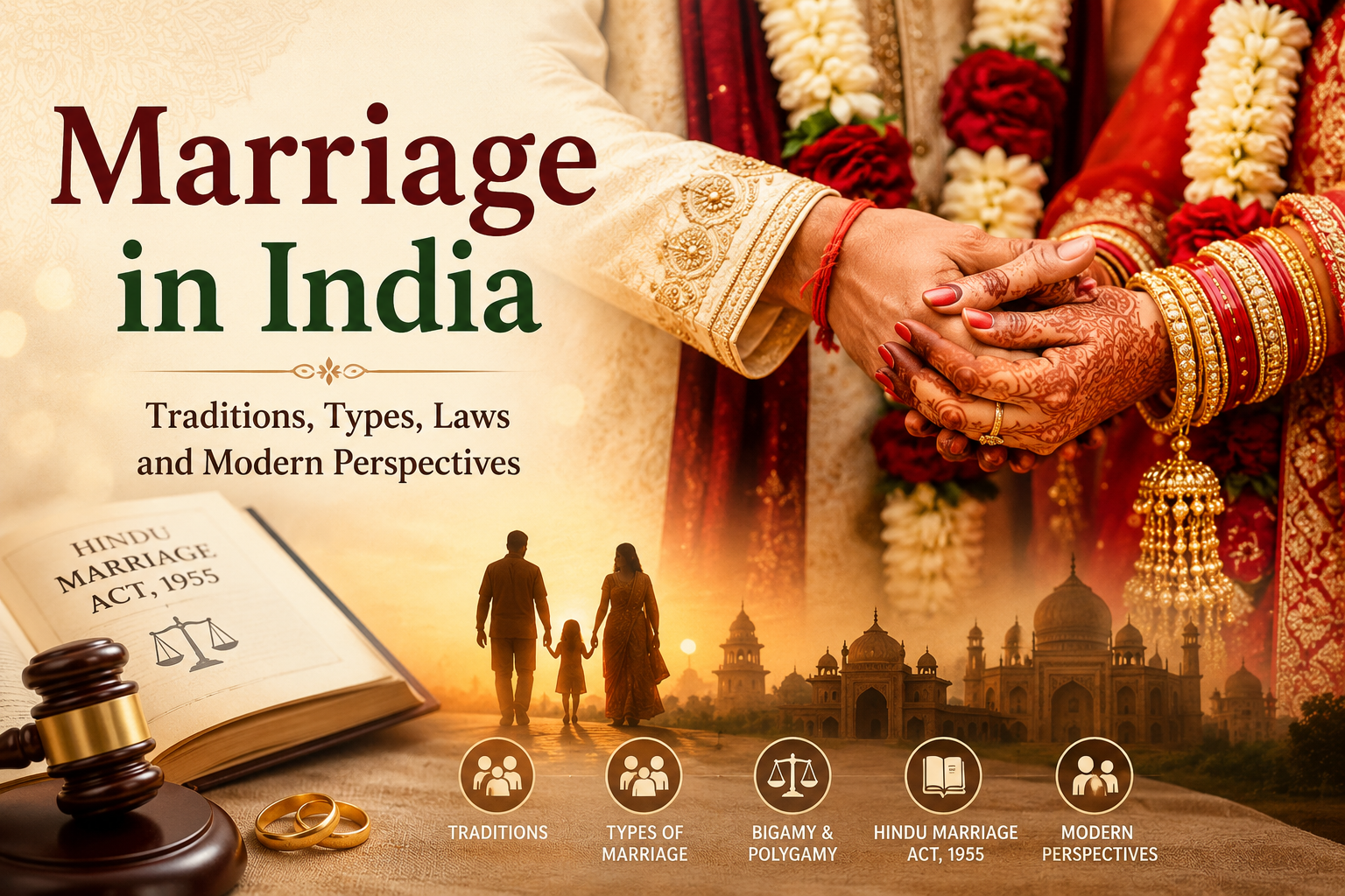 Marriage in India: Meaning, Types of Marriage, Bigamy, Polygamy, and the Hindu Marriage Act, 1955