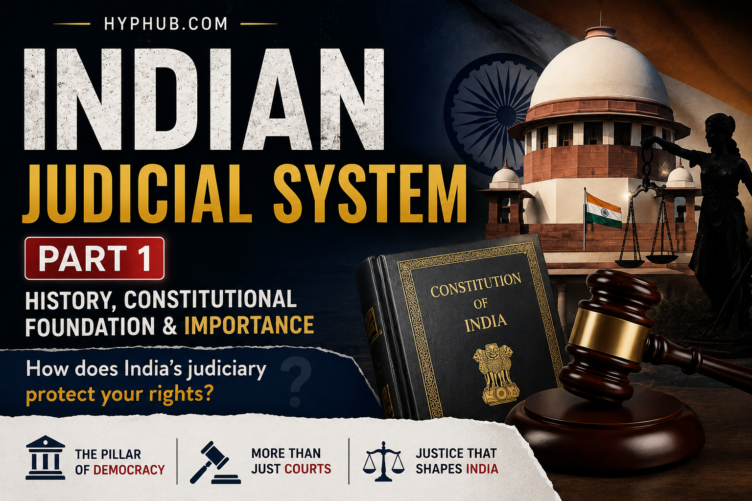 Indian Judicial System Explained: A Complete Guide to the Hierarchy, Powers, and Role of Courts in India (Part 1)