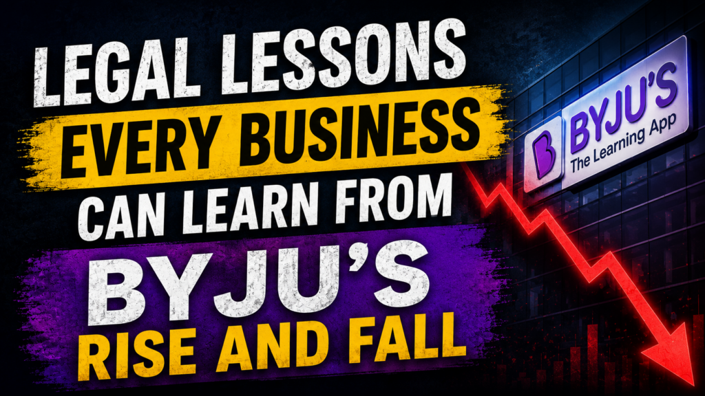 Legal Lessons Every Business Can Learn from Byju's Rise and Fall