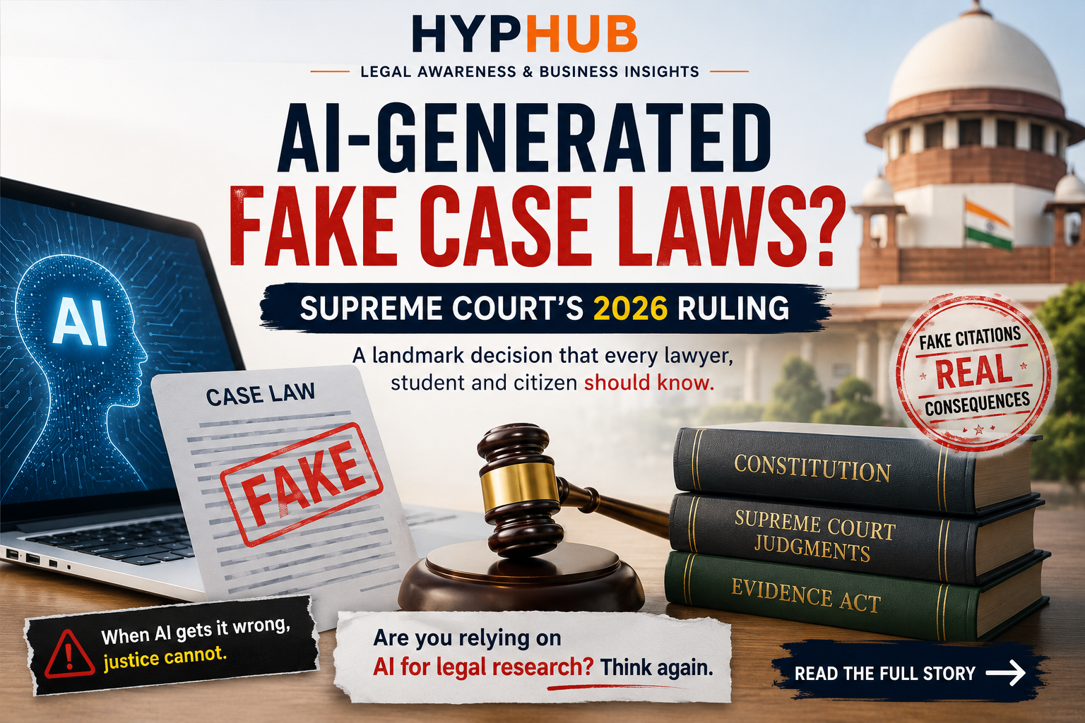 AI-Generated Fake Case Laws: What the Supreme Court’s 2026 Judgment Means for Lawyers, Courts and the Future of Justice